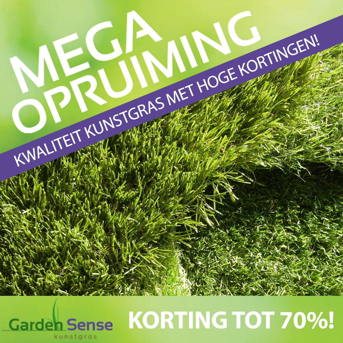 Kunstgras opruiming korting Garden Sense