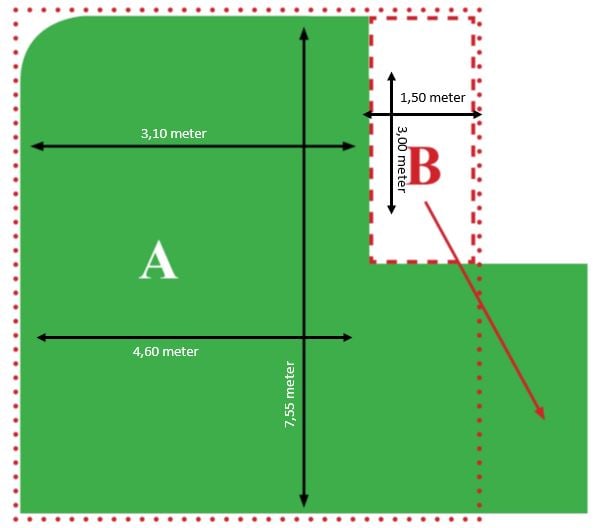 pk Ja Matrix Hoe bereken ik de vierkante meters? | Garden Sense Kunstgras